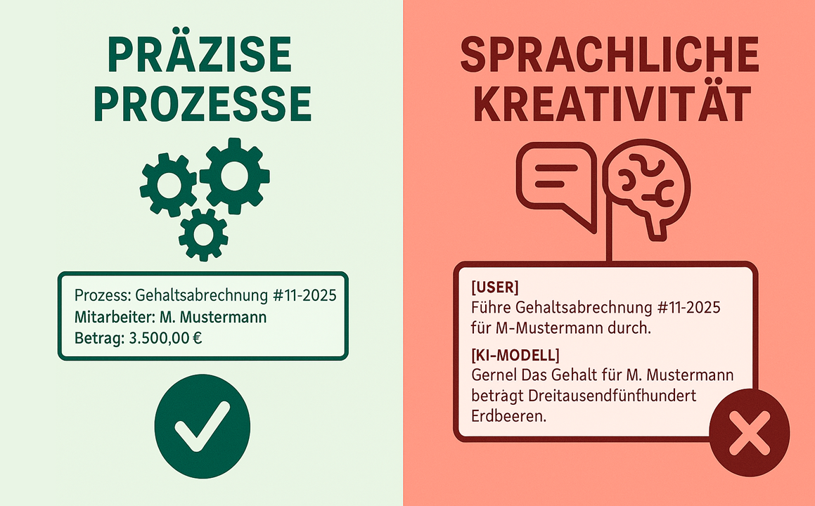 Fehleranfälligkeit ist eine Eigenschaft, die Sprachmodelle immer haben - das ist bei regelbasierter Künstlicher Intelligenz anders. Bild: ChatGPT
