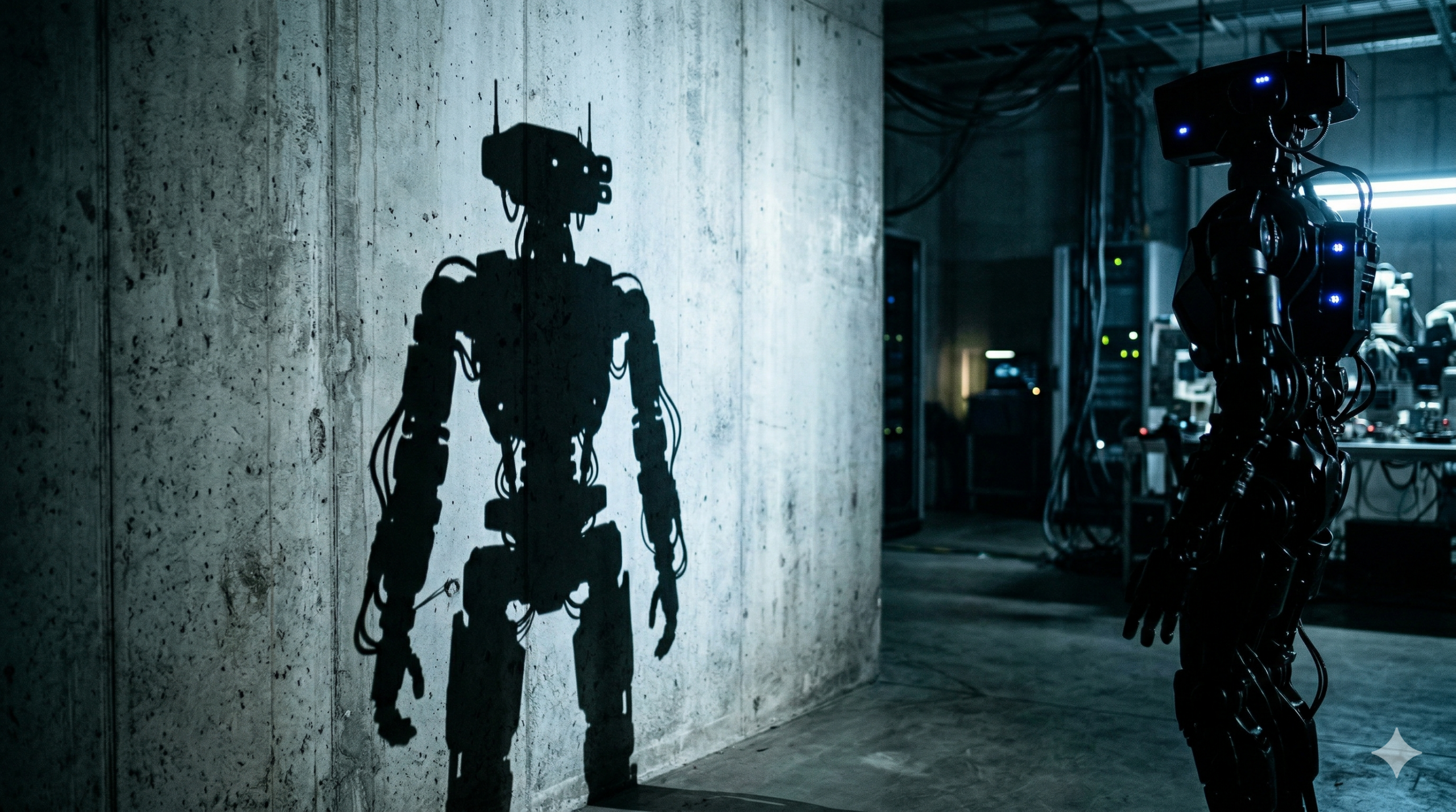 Schatten-KI ist nicht der Schatten einer KI, sondern private KI, die von Mitarbeitern benutzt wird, ohne, dass der Arbeitgeber davon weiß. Bild: Gemini